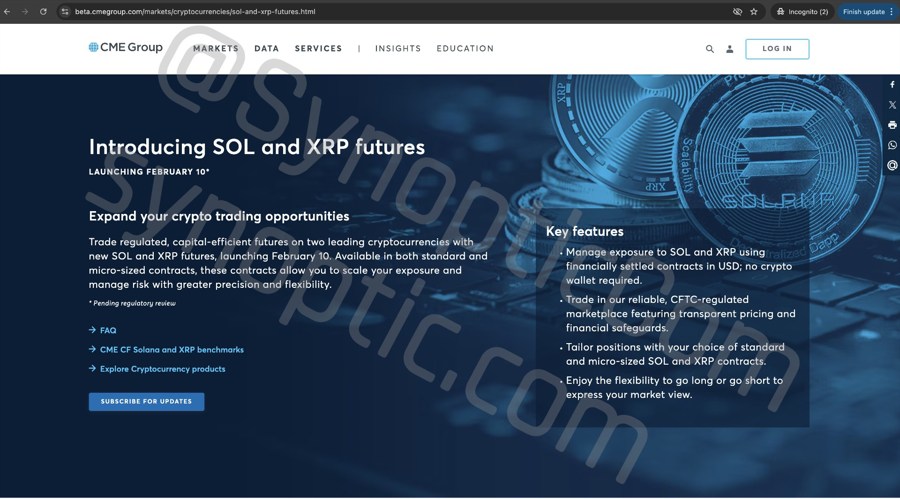 Cme Denies Possibility Of Xrp And Sol Futures Listing, Calls It An “error”