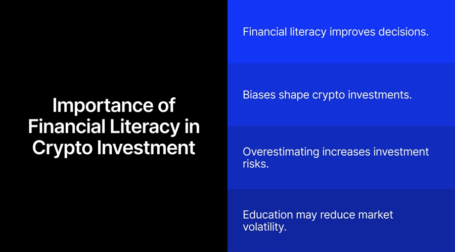 75% Higher Crypto Ownership Linked To Financial Literacy Bias, Study Finds