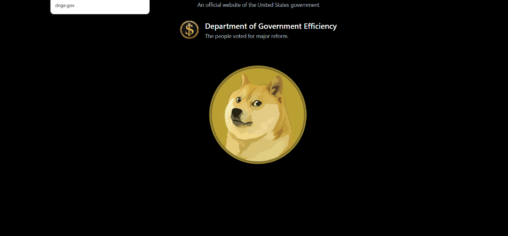 U.s. Doge Sports Dogecoin Logo After Announcement At Trump Inauguration