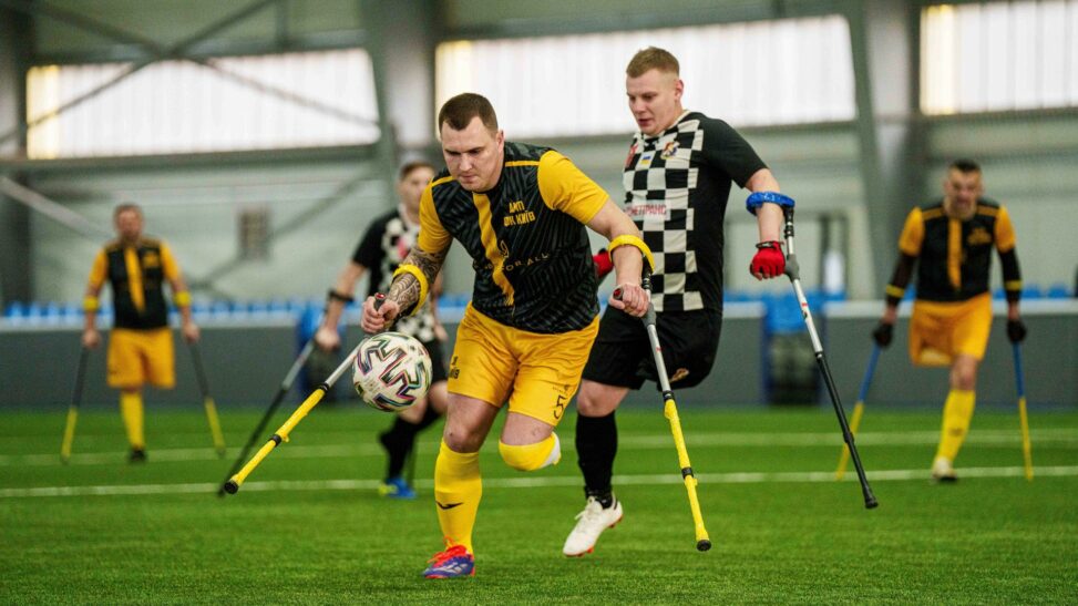 Ukraine Holds First Football Tournament For War Wounded Amputees