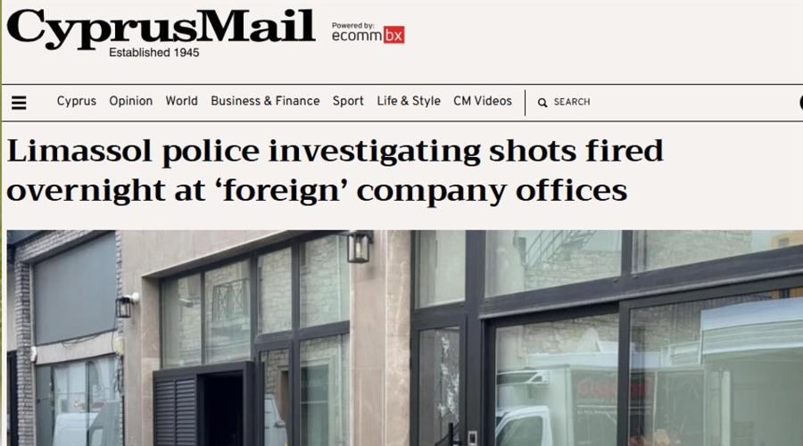 Gunman Opens Fire At Limassol Investment Firm: Report
