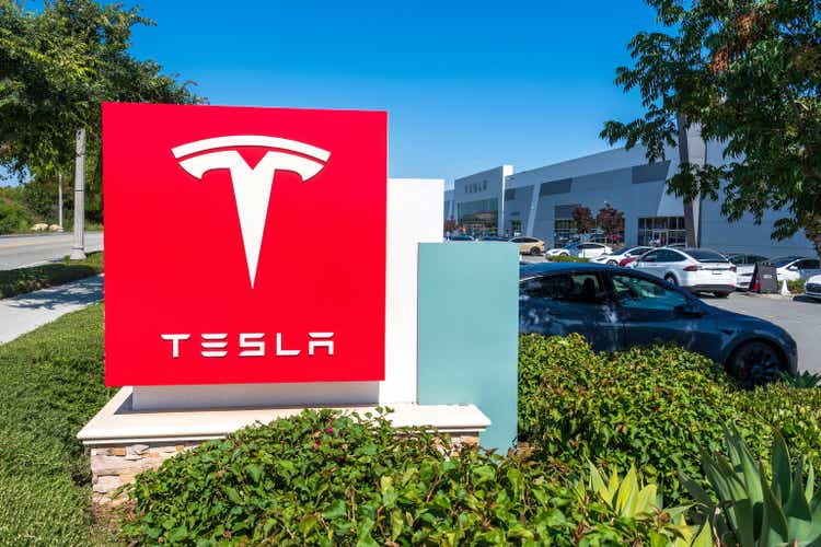 Tesla Is The Biggest Decliner In The Auto Sector As The Tariff Spotlight Burns Bright