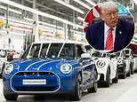 Trump slashes import tariffs on uk made vehicles to 10 per cent alleviating a 'severe and immediate threat' to britain's car industry