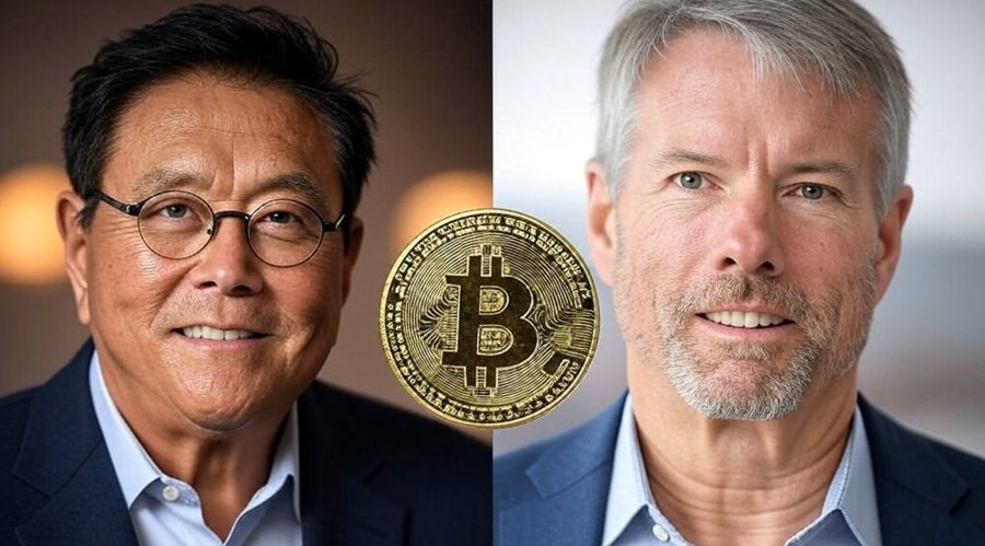 Bitcoin price surges past $100k as kiyosaki and saylor predicts btc new ath