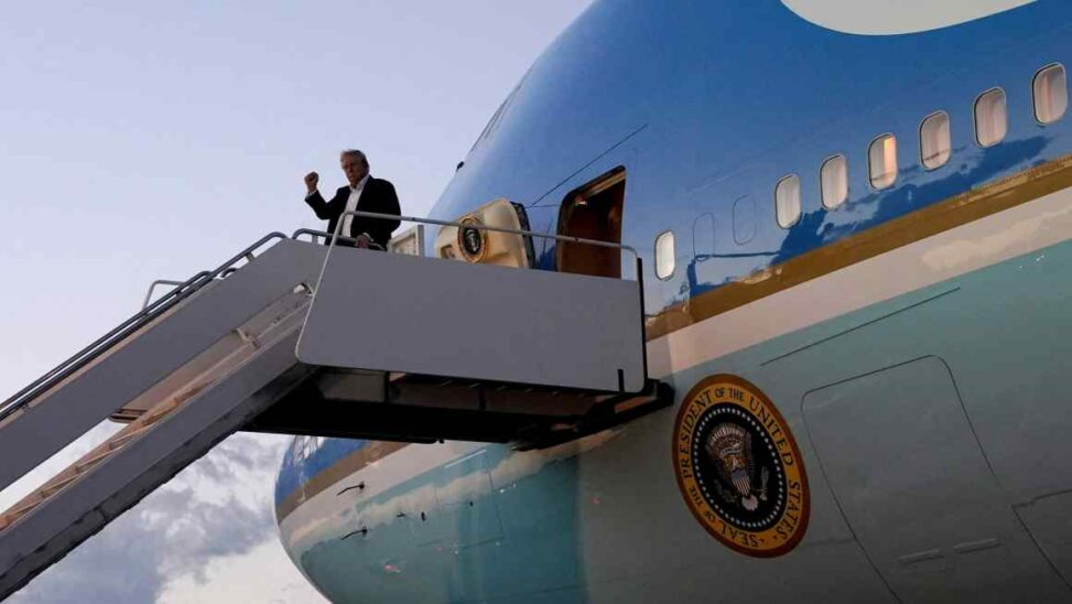 Trump defends gift of 747 jet from qatar as new air force one