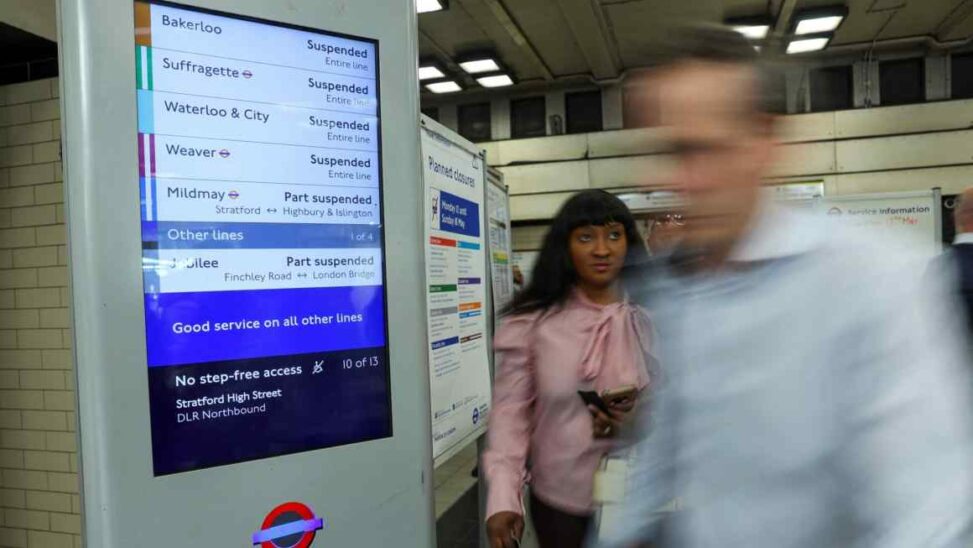 London’s transport network disrupted by power outage