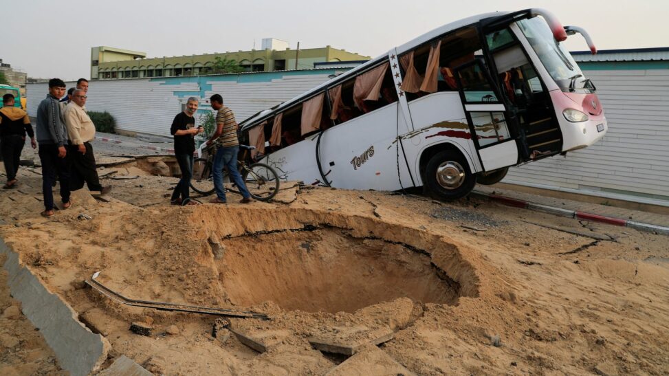 'sixteen killed' in strike on gaza hospital as israel says it hit 'hamas command centre below'