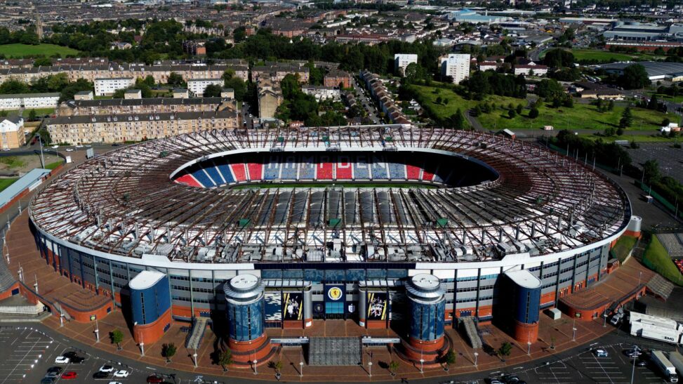 Syrian man who fled uk after raping 15 year old girl near scotland's national football stadium is jailed