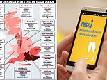 Map that shows winners of £100m in unclaimed premium bonds prizes: there's eleven £100,000 bounties up for grabs