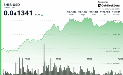 Shiba inu's 18% monthly price gain signals potential double bottom rally