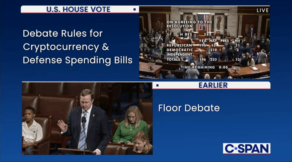U.s. house sees hiccup in crypto bills procedural votes as freedom caucus objects