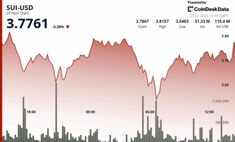Sui rebounds after overnight sell off amid etf momentum