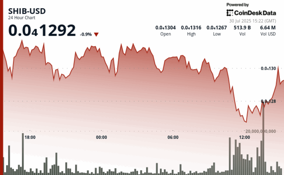 Shiba inu eyes monthly gain despite 8% price loss