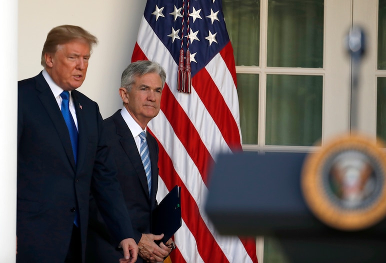 The trump powell feud has entered a strange new chapter