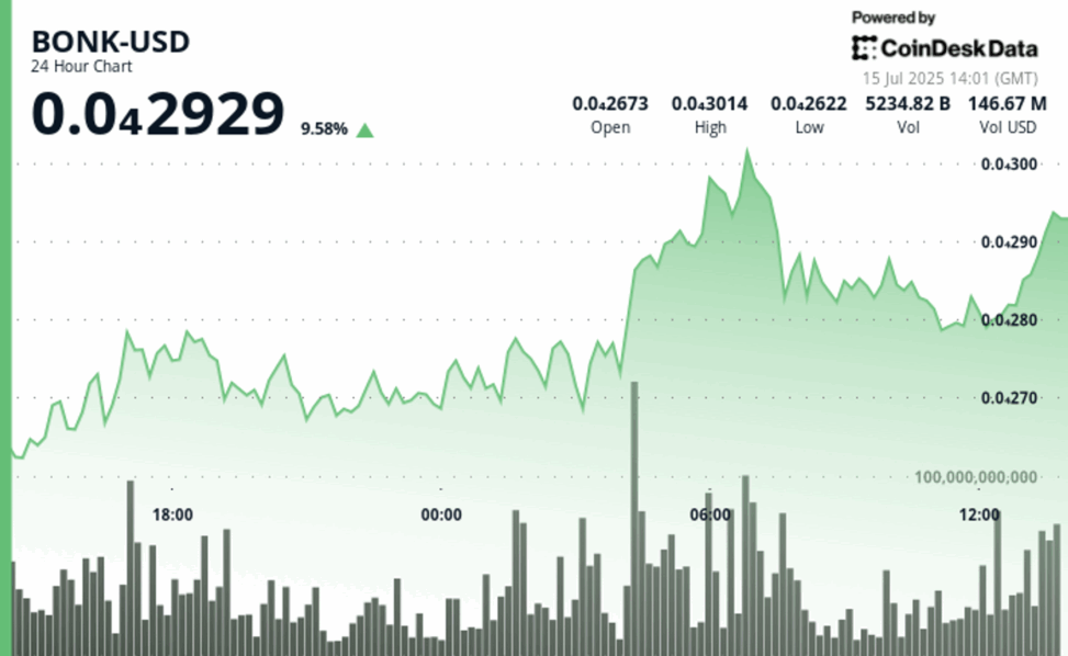 Institutional demand fuels bonk breakout amid burn plan, holder surge