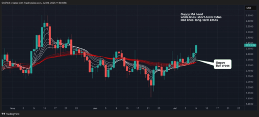 Xrp hits 45 day high with 'guppy' momentum indicator pointing to more gains ahead: technical analysis