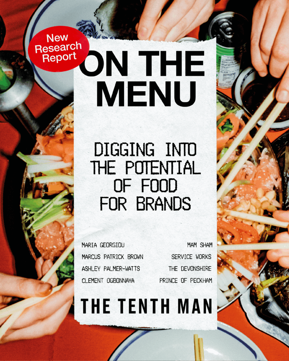 The tenth man launches “on the menu” a new report exploring the future of food and the opportunities that presents for brands