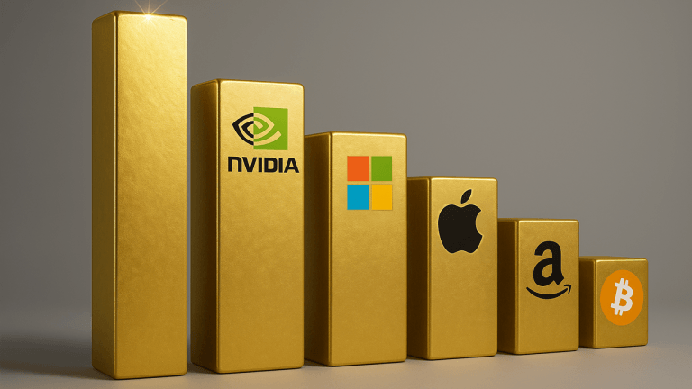 Bitcoin climbs to no. 6 spot among global market giants; closes in on amazon