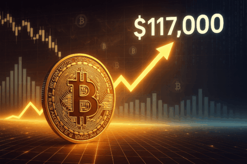 Bitcoin short term upper bound is $117,000, glassnode says