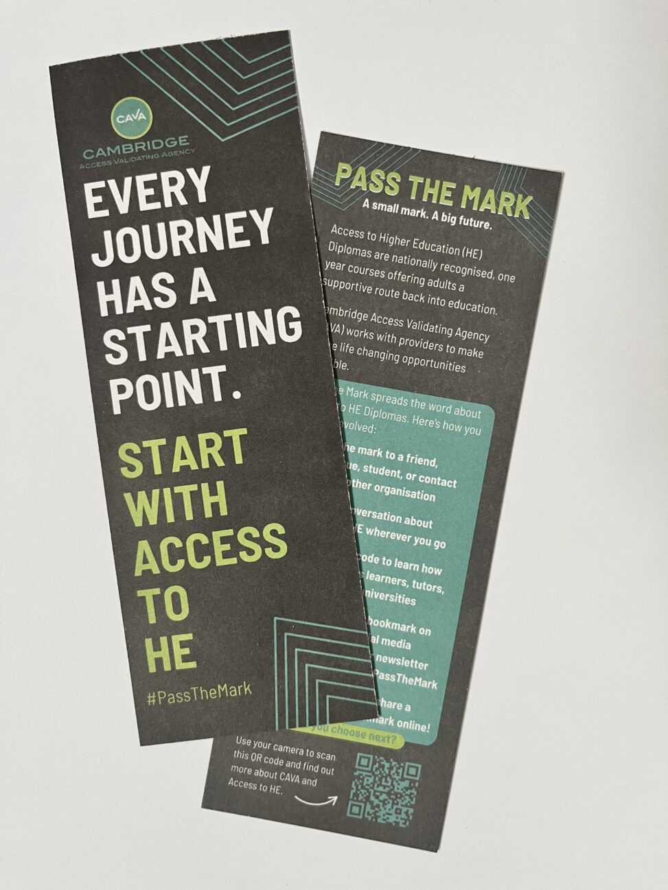 A small mark. a big future: new campaign aims to raise awareness of access to higher education diplomas