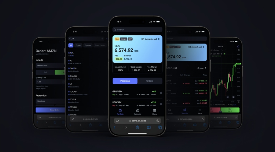 Devexperts simplifies broker app integration with new dxtrade mobile interface