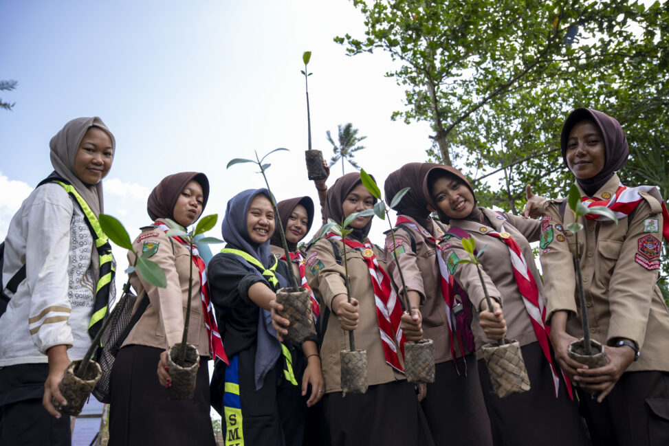 Community mangrove restoration event in west borneo to mark international day for the conservation of the mangrove ecosystem