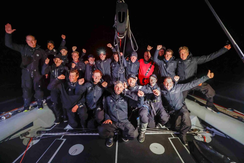 Yachting: maxi monohull black jack 100, member of yacht club de monaco, triumphs at the fastnet