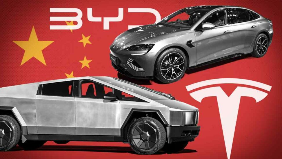 How byd caught up with tesla in the global ev race