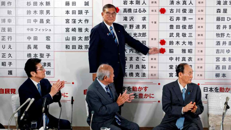 Japan’s pm ishiba signals intent to stay on despite forecast election blow