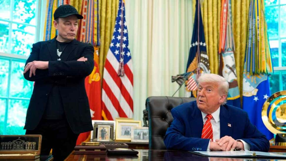Trump calls musk a ‘train wreck’ as feud escalates over third party