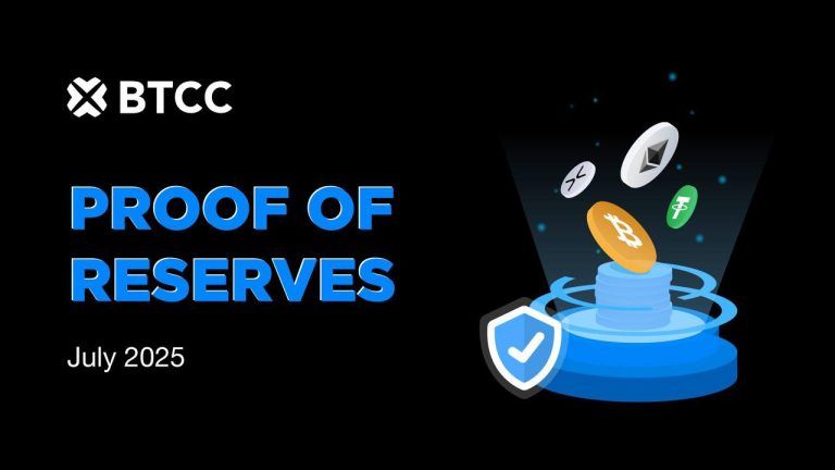 Btcc exchange reports 132% total reserve ratio with ethereum leading at 170% in july 2025