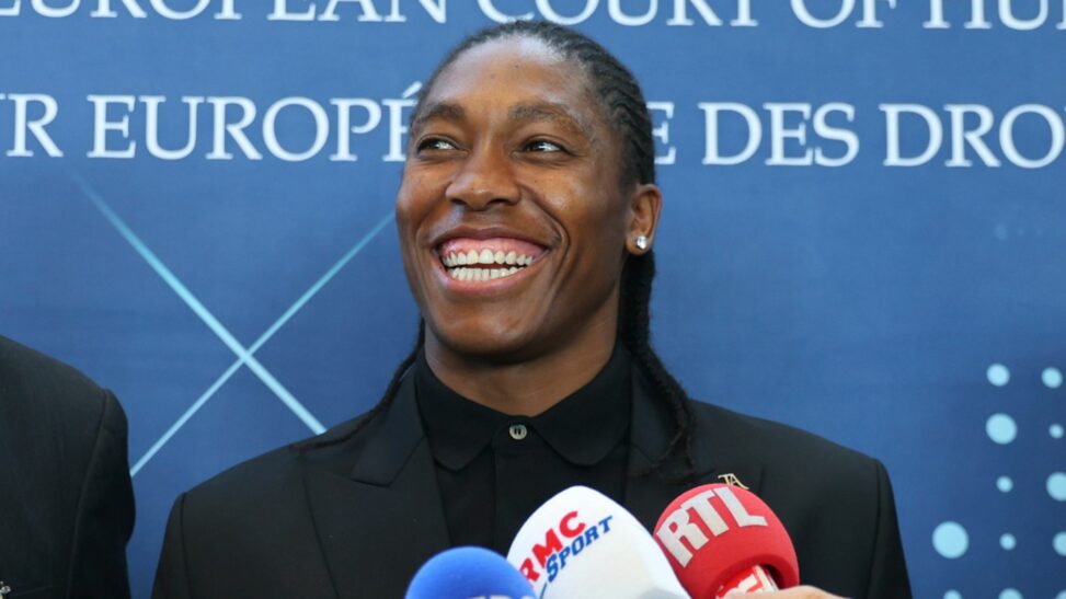 Caster semenya celebrates partial victory in sex eligibility case