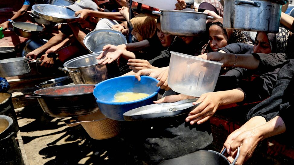 Aid is sitting idle in gaza where there is now widespread malnutrition