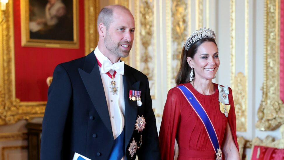 In pictures: the king's state banquet for france's macron