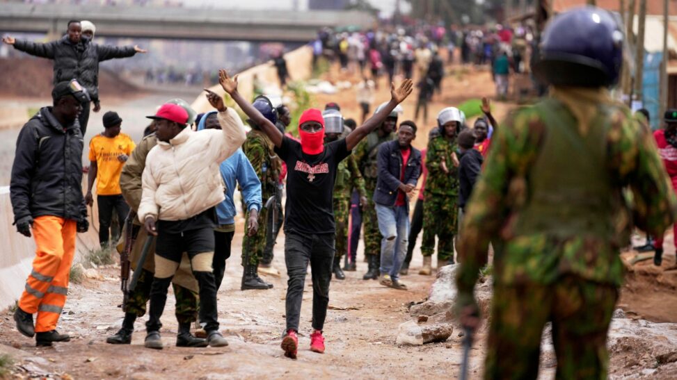 Ten killed in kenya as protesters clash with police