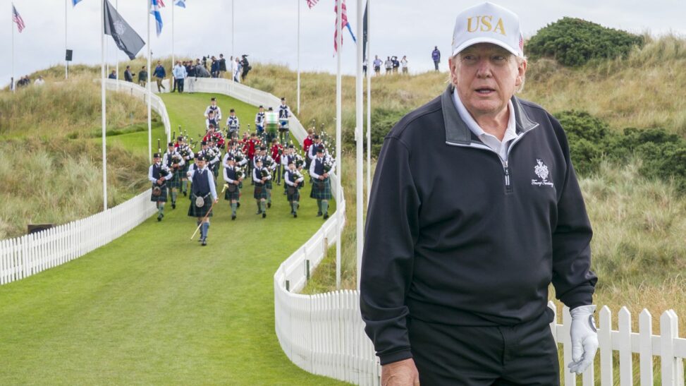 'we love scotland': trump calls first minister a 'special guy' as he opens golf course