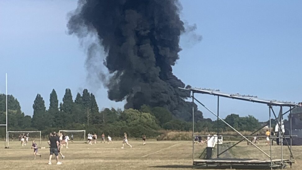 'fireball' at southend airport after 'small plane' crashes