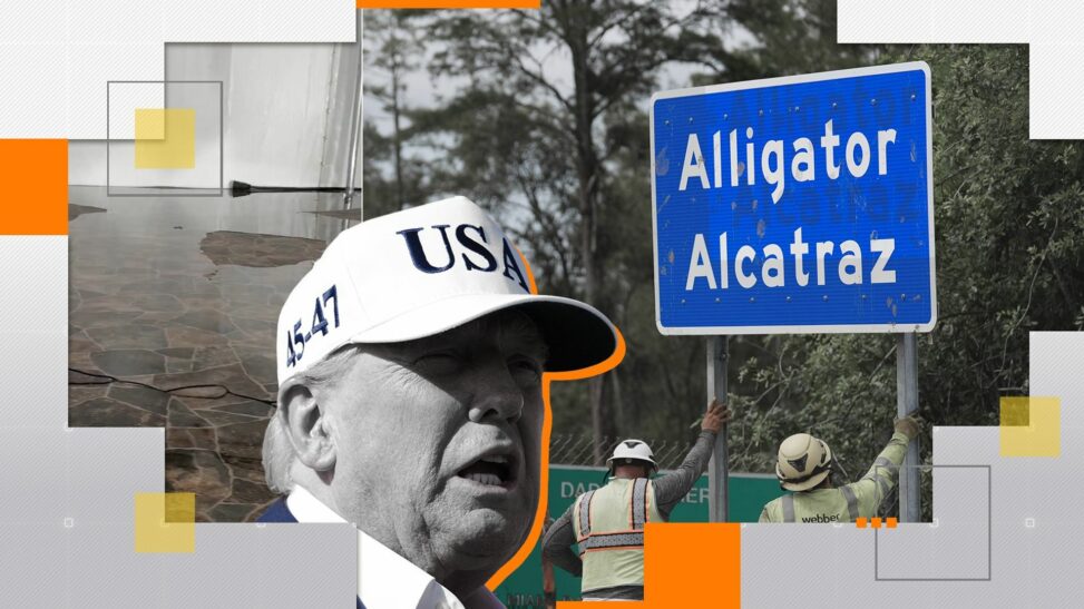 Eight day build of 'alligator alcatraz' sparks safety concerns as hurricane season looms