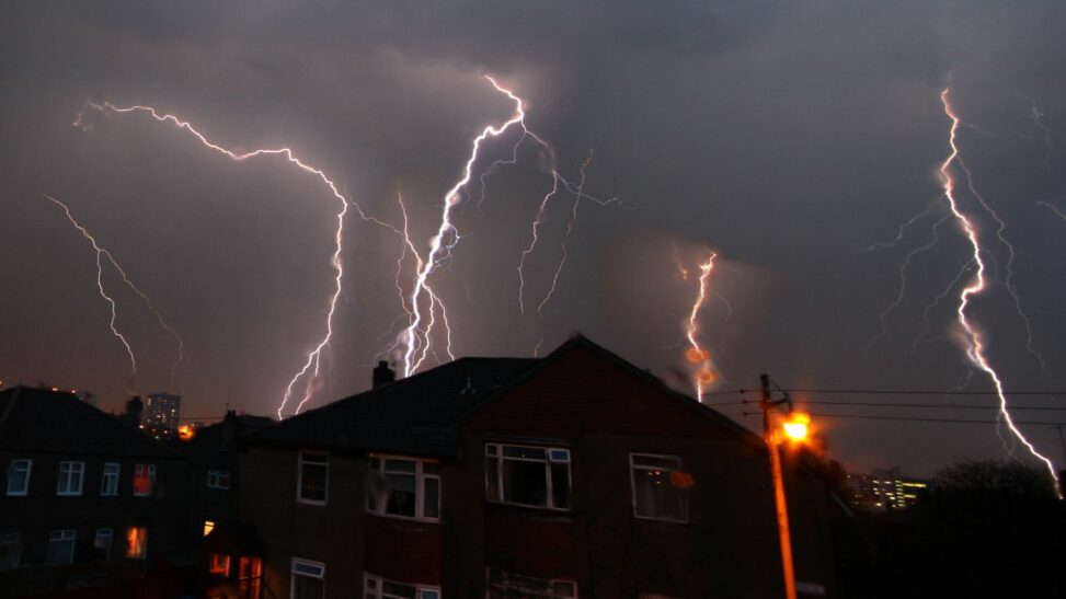 Yellow warning for thunderstorms issued for parts of england and scotland