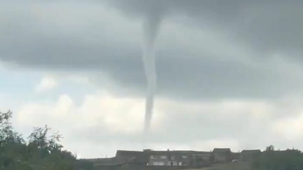 Possible tornado spotted in yorkshire