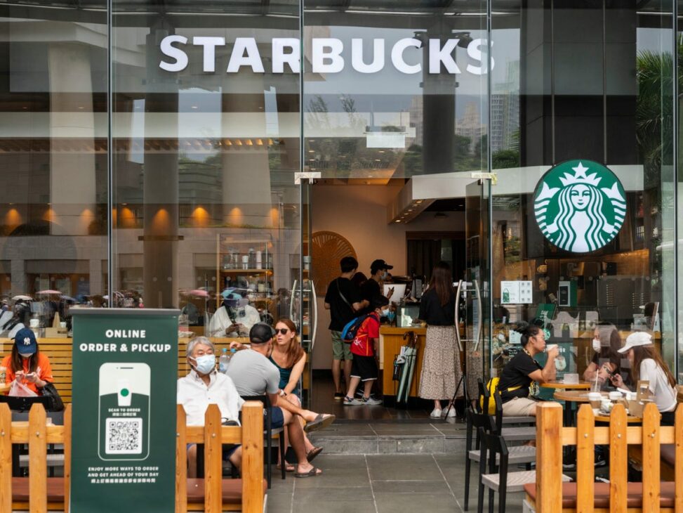 Starbucks is asking customers in south korea to stop bringing monitors, printers, and desk dividers into their stores