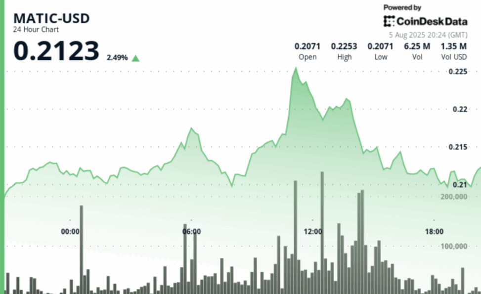 Polygon holds 3% advance, outperforming broader market