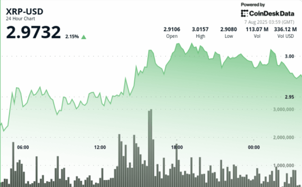 Xrp pushes through $3 as ripple sec appeal decision looms