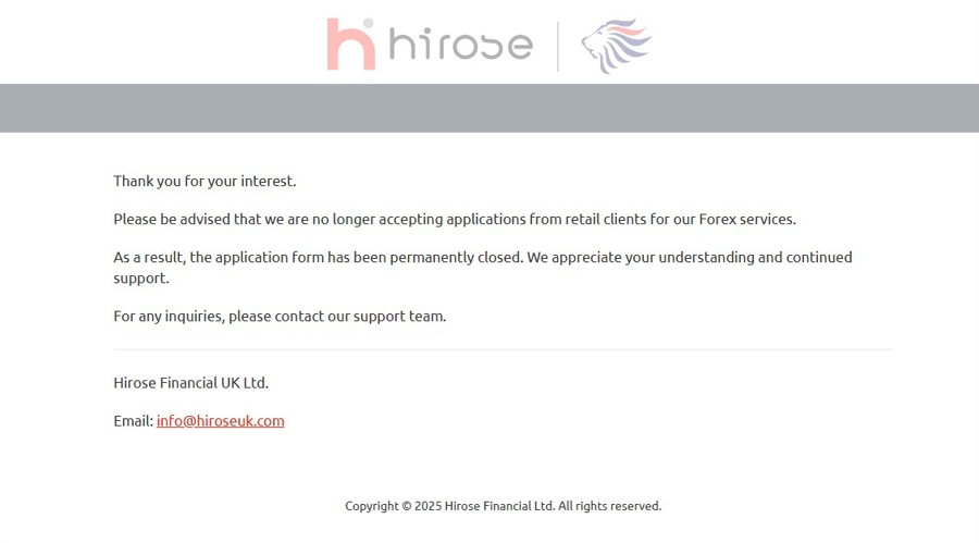 Exclusive: hirose “permanently closed” retail cfd traders onboarding outside japan