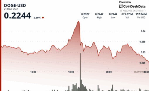 Doge futures oi slides 8% even as fabled 'golden cross' intact on higher timeframes