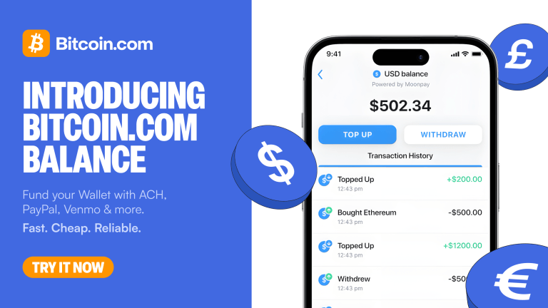 Bitcoin.com launches embedded balance solution for instant, low fee trading