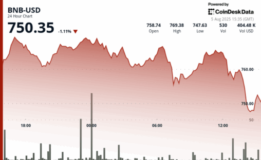 Bnb falls below $750 as crypto market sell off erases corporate fueled optimism