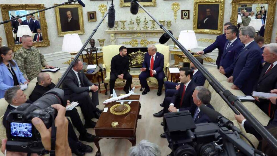 A letter for melania and a suit: zelenskyy charms trump in the oval