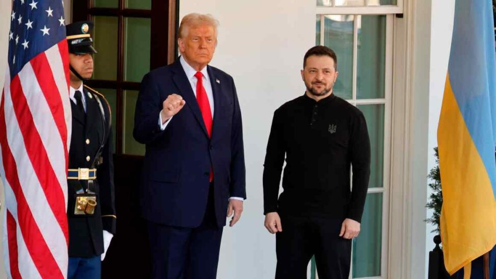 Zelenskyy and european leaders fly to washington to press trump on ukraine