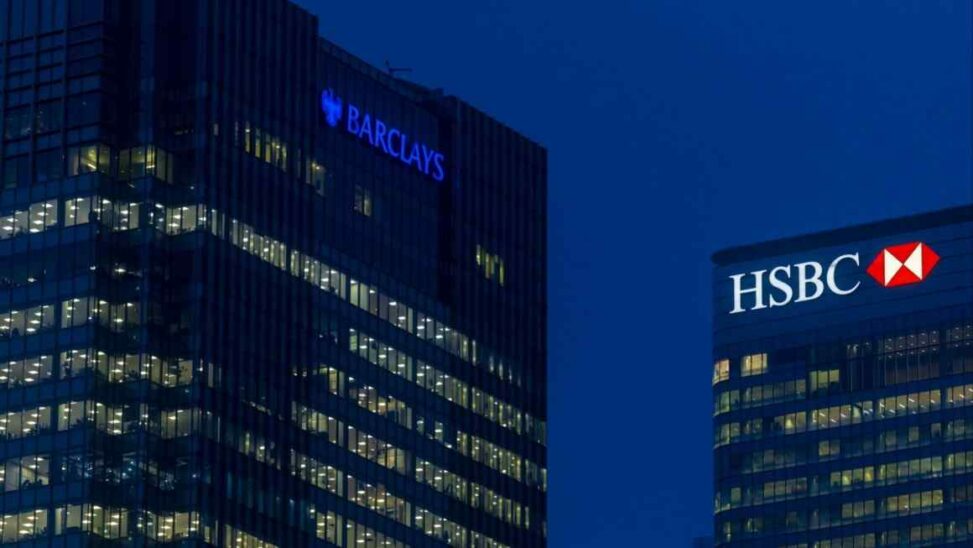 European bank shares hit highest levels since 2008